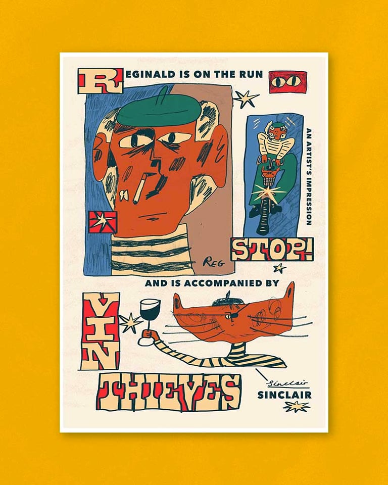 Vin Thieves (Reginald & Sinclair) - Giclée Print