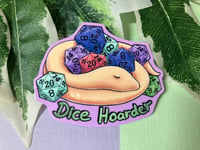 Image 7 of Cute Dice Hoarder Snake Vinyl Sticker to decorate your Laptop, Planners, Journal, Paper Crafts