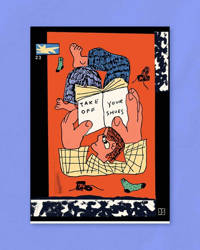 Take Off Your Shoes - Giclée Print