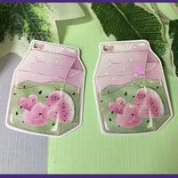 Image 1 of Cute Melon Bottle Waterproof Vinyl Sticker