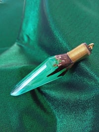 Image 1 of Jewelry made of epoxy resin and wood. Pendant pendant.