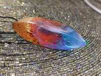 Image 1 of Pendant made of rare wood and jewelry resin