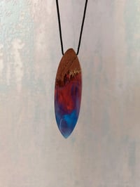 Image 2 of Pendant made of rare wood and jewelry resin