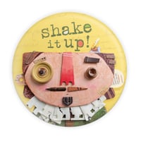 Image 1 of Shakespeare button/pin