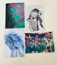 Fine art postcards -set of 4