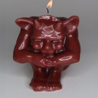 GARGOYLE CANDLE - BURNT ORANGE