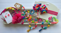 Image 1 of Tie Dye Bow Accessory Set