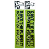 Bumper Sticker "SAVE THE PLANET" (set of 2) by Dean Edmonds