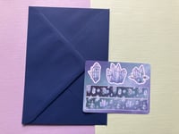 Image 5 of Cute Letter Set, Blue Crystal Letter Set, 12 piece Penpal Set