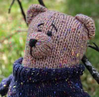Image 3 of Knitted Bear, Sweater Bear, Tweed Bear