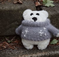 Image 2 of Knitted Bear, Sweater Bear, Teddy Bear