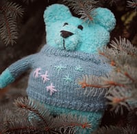 Image 1 of Teddy bear, Knitted teddy bear