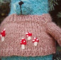 Image 2 of Knitted teddy bear in sweater, handmade Teddies