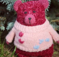 Image 1 of Sweater Bear, Pink Bear