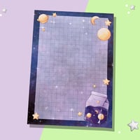 Image 1 of Moon and Stars Notepad