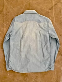 Image 3 of FULLCOUNT DISTRESSED LIGHT DENIM WESTERN SHIRT