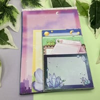 Image 1 of Set Of Cute Notepad Sheets, 50 Different Memo Pad Pages for Notetaking 