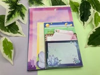 Image 3 of Set Of Cute Notepad Sheets, 50 Different Memo Pad Pages for Notetaking 