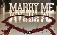 MARRY ME  MARQUEE LETTERS 