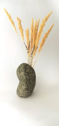 Image 3 of Interior vase for flowers made of stone #2415 - “Sleeping owl”