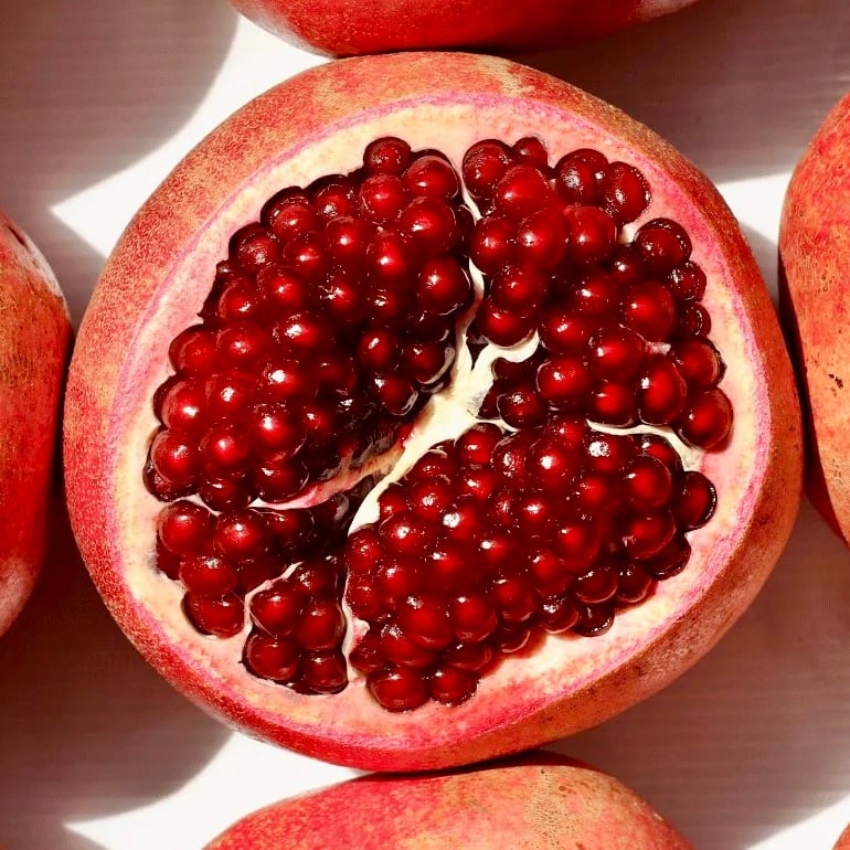 Image of Oat and Pomegranate handmade organic hemp soap