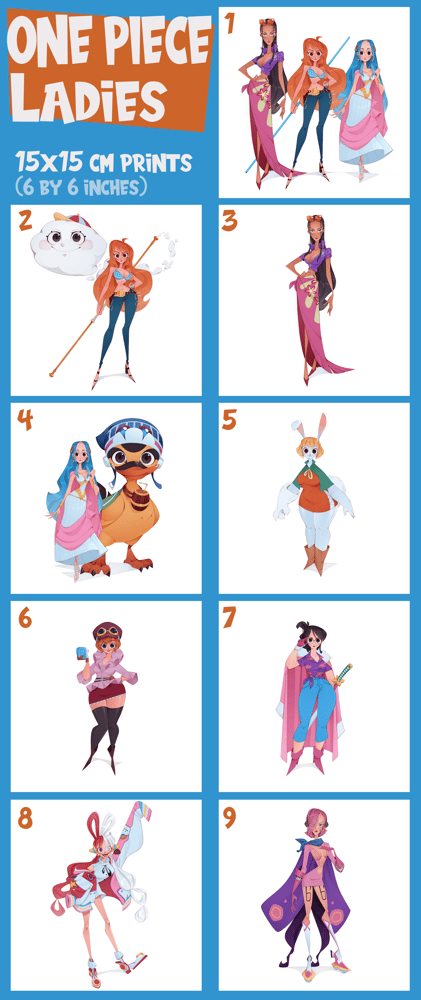 Image of One Piece Gals (individual Prints)