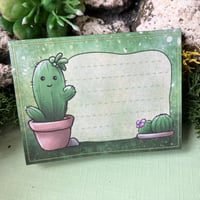 Image 1 of Small Cute Cactus Notepad