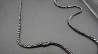 Image 2 of 4mm 24 Inch Black Moissanite Tennis Chain