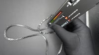 Image 3 of 4mm 24 Inch Black Moissanite Tennis Chain