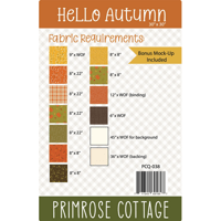 Image 3 of HELLO AUTUMN Quilt Pattern 30" x 30" by Primrose Cottage Quilts 