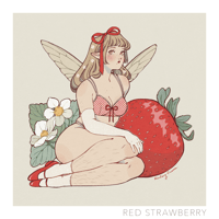 Print - Red Strawberry Fairy