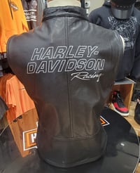 Image 3 of HD Women's Leather racing Vest