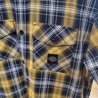 Image 2 of HD Men's Woven Plaid Button up shirt