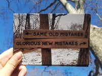 Image 2 of Same Old Mistakes / Glorious New Mistakes postcards