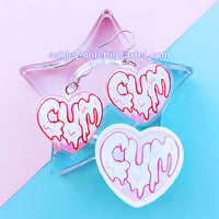 CUM EARRINGS!!!!!