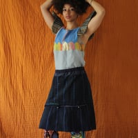 Image 1 of Etu Indigo beaded skirt