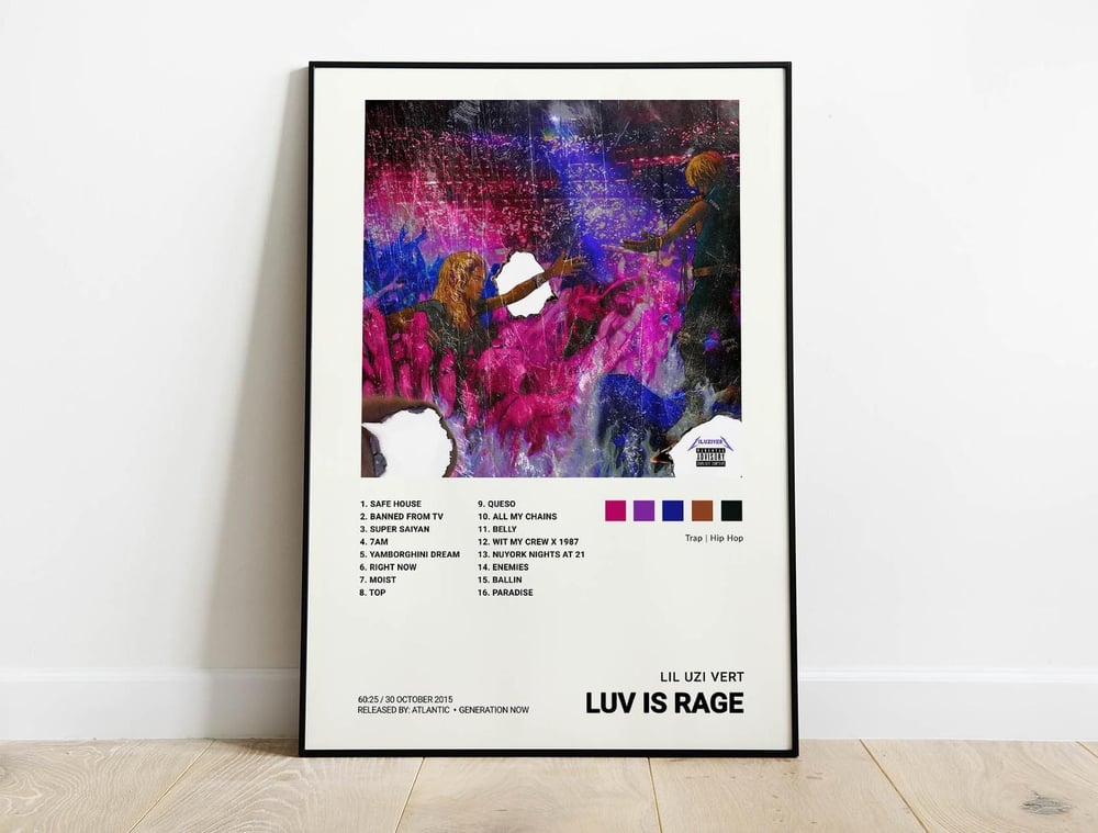 Lil Uzi Vert - Luv is Rage Music Album Poster | Architeg Prints