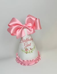 Birthday Girl Hat Satin Bow
