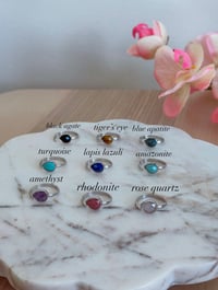 Image 5 of Angel Tear Ring (Gold or Silver)