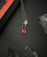 Image 1 of Spider Coffin Pendant 