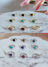 Image 3 of Angel Tear Ring (Gold or Silver)