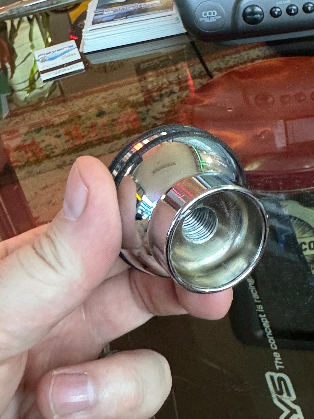 Veilside Black Round Shift Knob (M12x1.25)