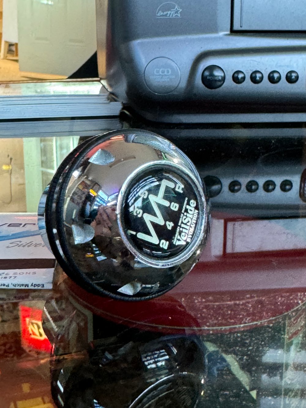 Veilside Black Round Shift Knob (M12x1.25)