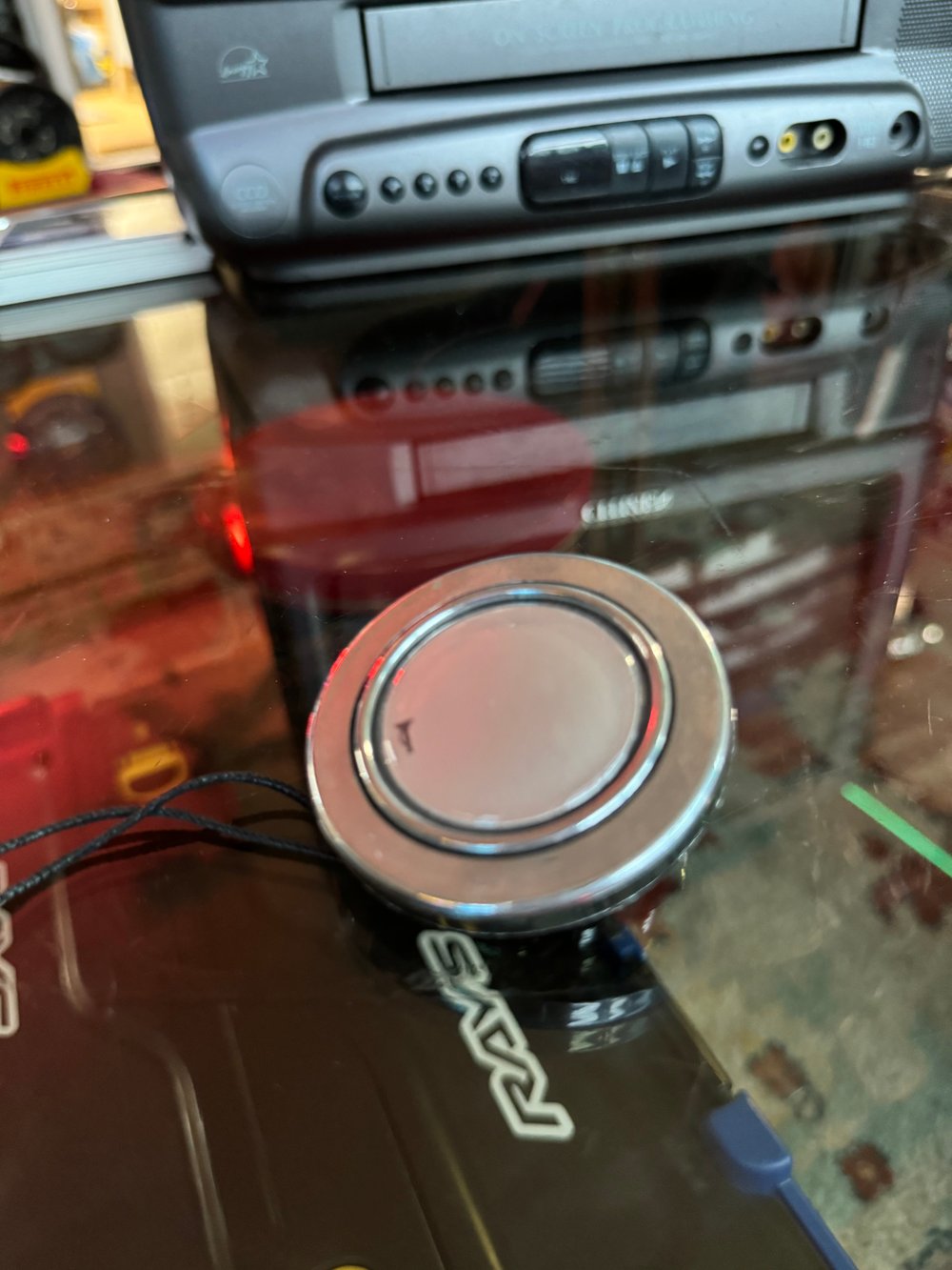 Blank Horn Button (Silver)