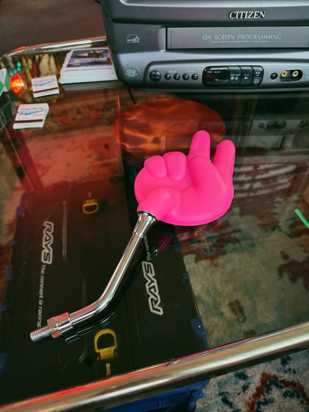 Peace Sign Mirror (Pink)
