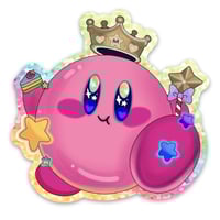 King Kirb Glitter Sticker