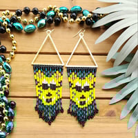 Image 1 of Mascot Jaguars Earrings | Fun Jacksonville Jaguars Earrings