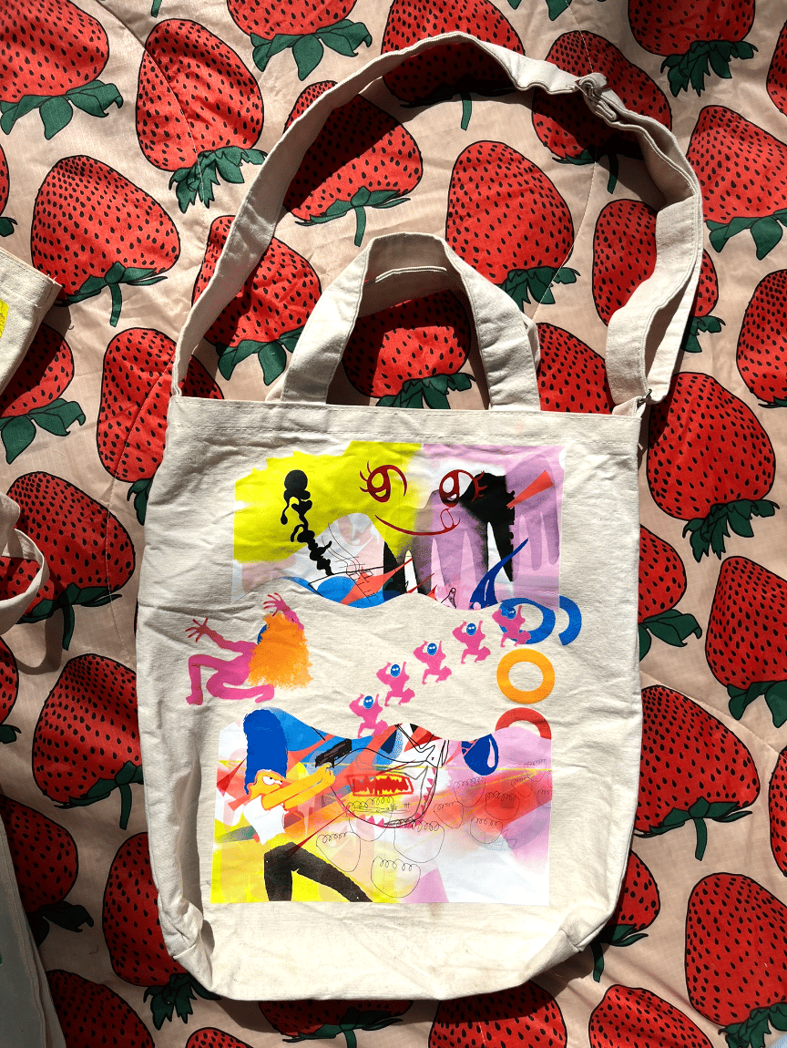 Image of Market Tote - Hand embellished V2