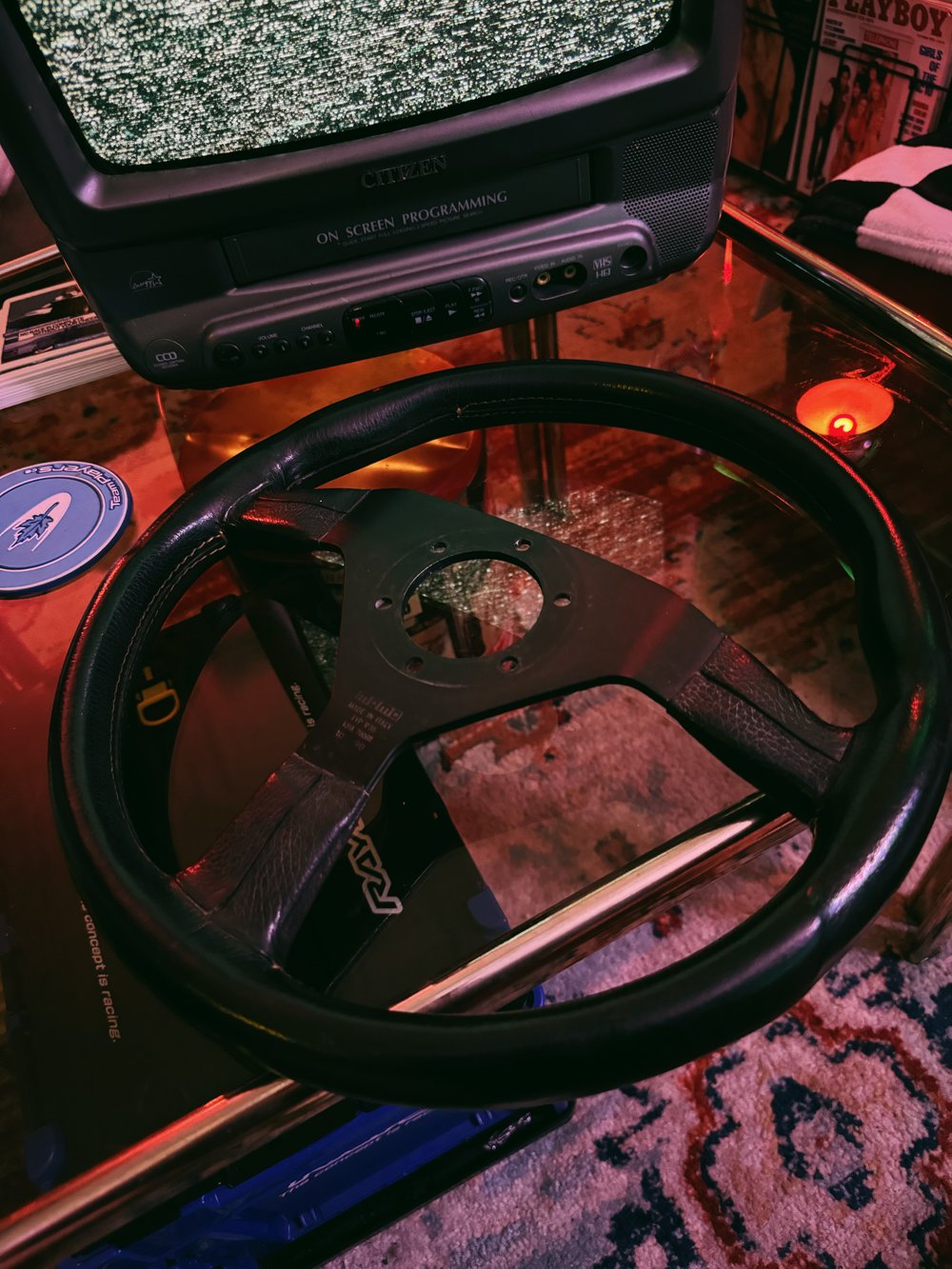 Momo Monte Carlo Black Logo Steering Wheel (350mm)