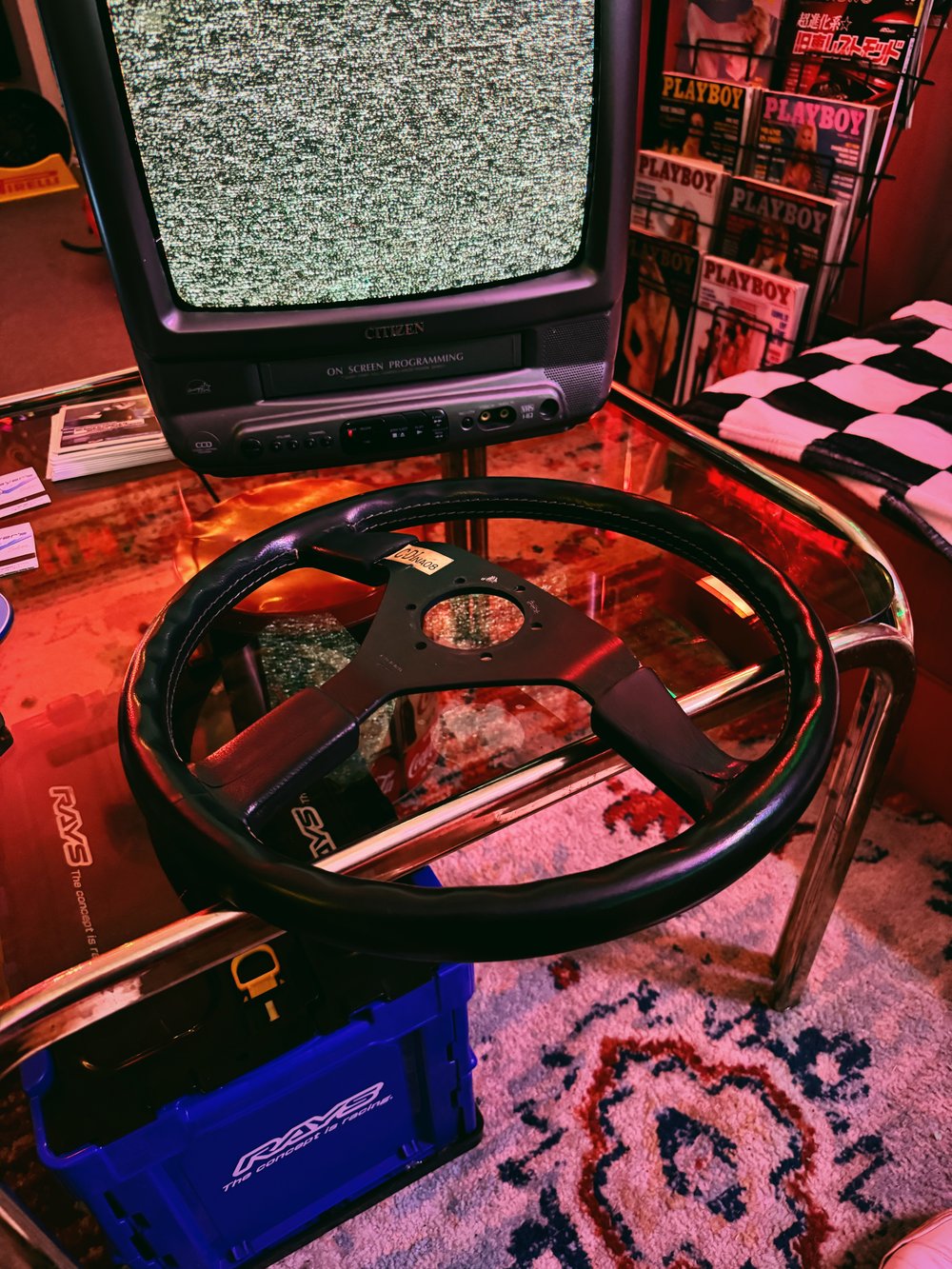 Momo Retro Black Steering Wheel (360MM)